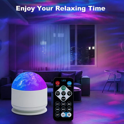 DreamWave Mini - 7 Color Star Projector Light with Music Rhythm